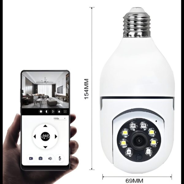 3Mp V380 Pro Champion Brand 1080p Full Hd Best Quality Bulb Holder Camera - Image 5