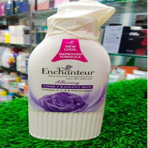 Enchanteur Satin Smooth Charming Perfumed Body Lotion (450ml) - Image 4