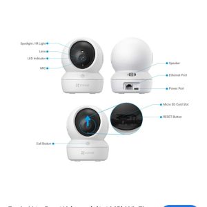 EZVIZ H6c Pro 2K 3MP Pan & Tilt WiFi Camera