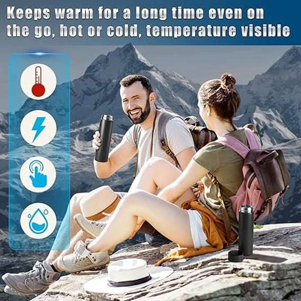 500ml Smart Water Bottle with Digital Temperature Display Coffee Mug - Image 5