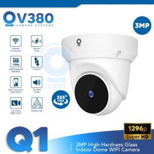 V380 Full HD Q1 360 Degree Wifi Audio ip Security mini Camera night vision indoor Doom 3MP