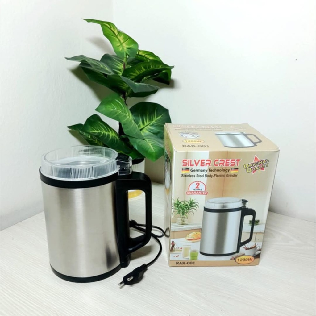 Silver Crest Stainless Steel Electric Mini Grinder 1500W - Image 4