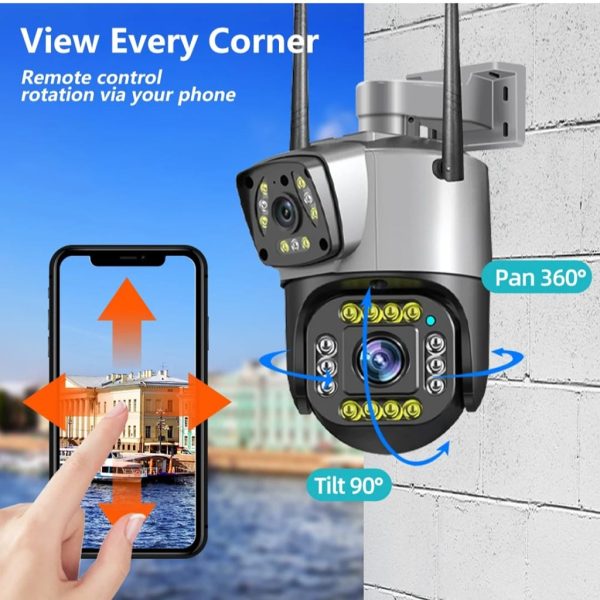 Dual Lens outdoor waterproof 4G sim and wifi support IP Camera V9L 4G - Image 5