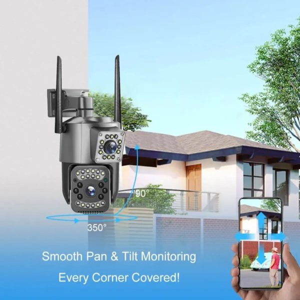 Dual Lens outdoor waterproof 4G sim and wifi support IP Camera V9L 4G - Image 3