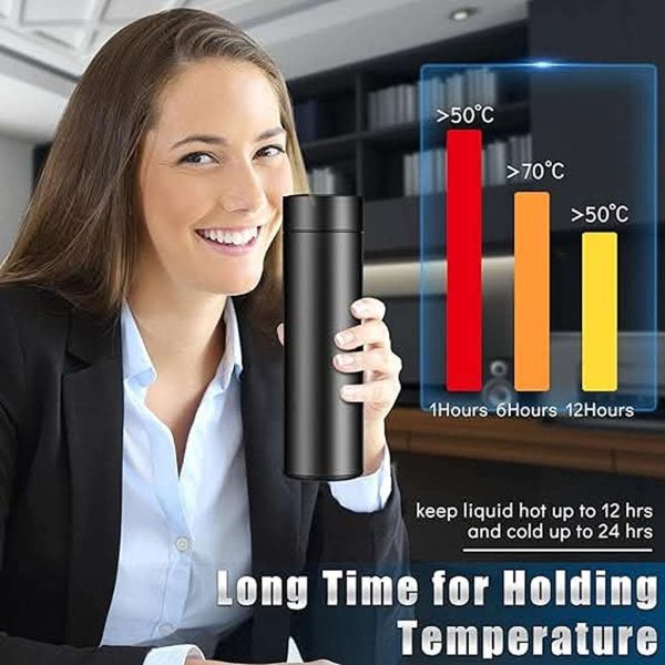 500ml Smart Water Bottle with Digital Temperature Display Coffee Mug - Image 4