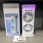 Rechargeable Remote Control Double Ended Spray Fan, Portable Air Cooler with LED Light Air Humidifier - Image 4